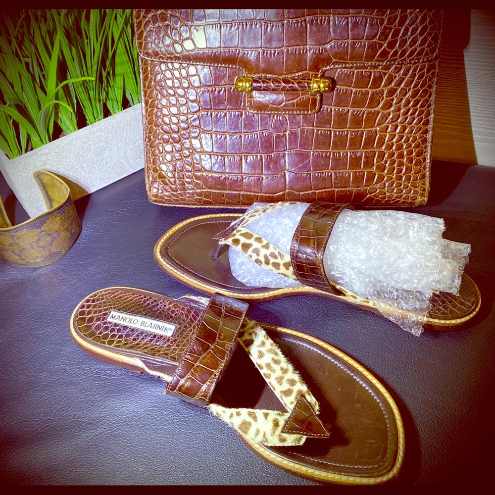 MANOLO BLAHNIK Vintage Sandals- $ reduced/offer